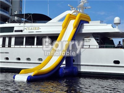 Yacht Water Slide For Sale, Giant Inflatable Water Slide For Adult Water Sports BY-WS-103
